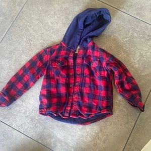LL Bean fleece lined flannel jacket